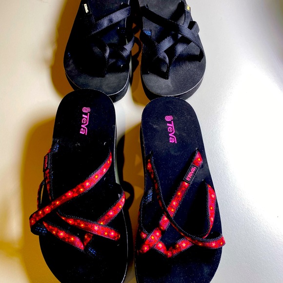 Teva Sandals Two Pair Sold Together Worn One Time - Picture 2 of 2